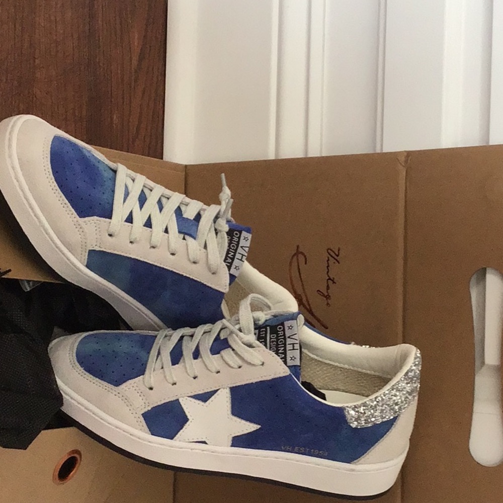 Vintage Havana Gracie Grey Blue Sneakers